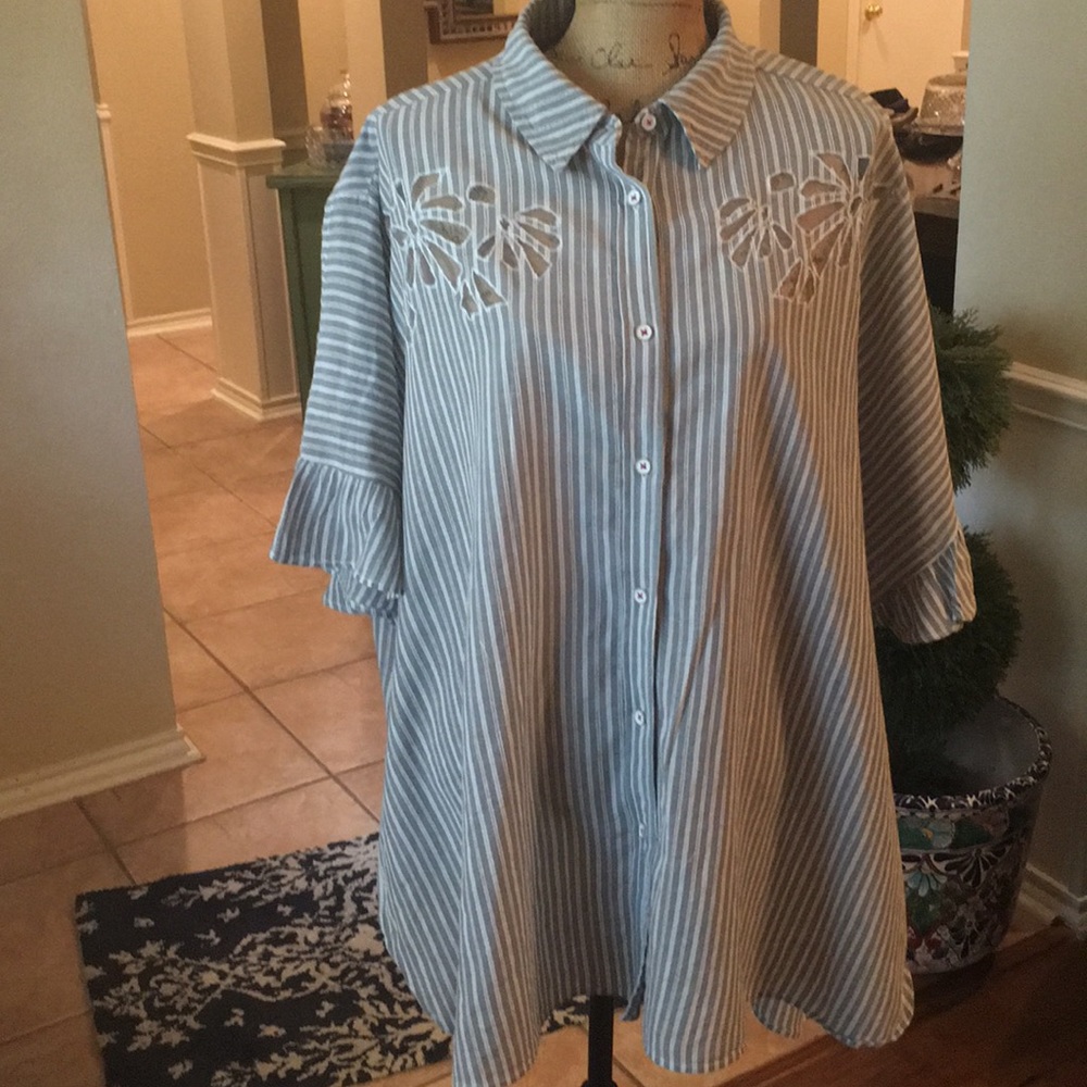 Designer Maeve top so cute & comfy-details plus!